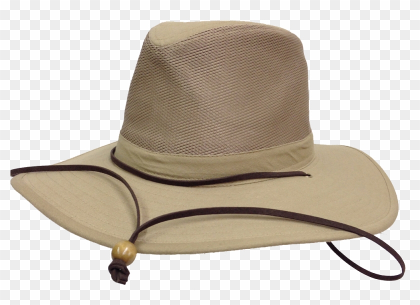 Natural And Neutral Hats Adult Canvas Safari Mesh Crown - Outdoor Furniture Clipart