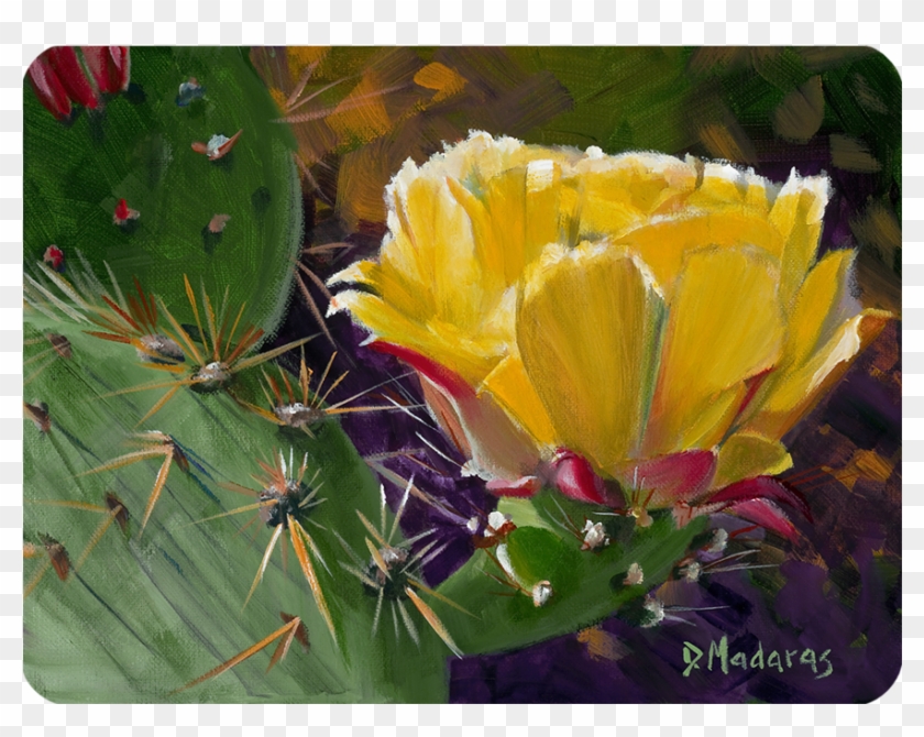 Prickly Pear Bloom Cutting Board Small By Madaras - Diana Madaras Clipart
