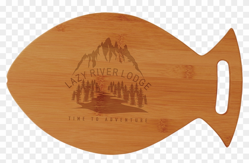 Engraved Bamboo Fish Shaped Cutting Board 14" X - Plywood Clipart #2536200