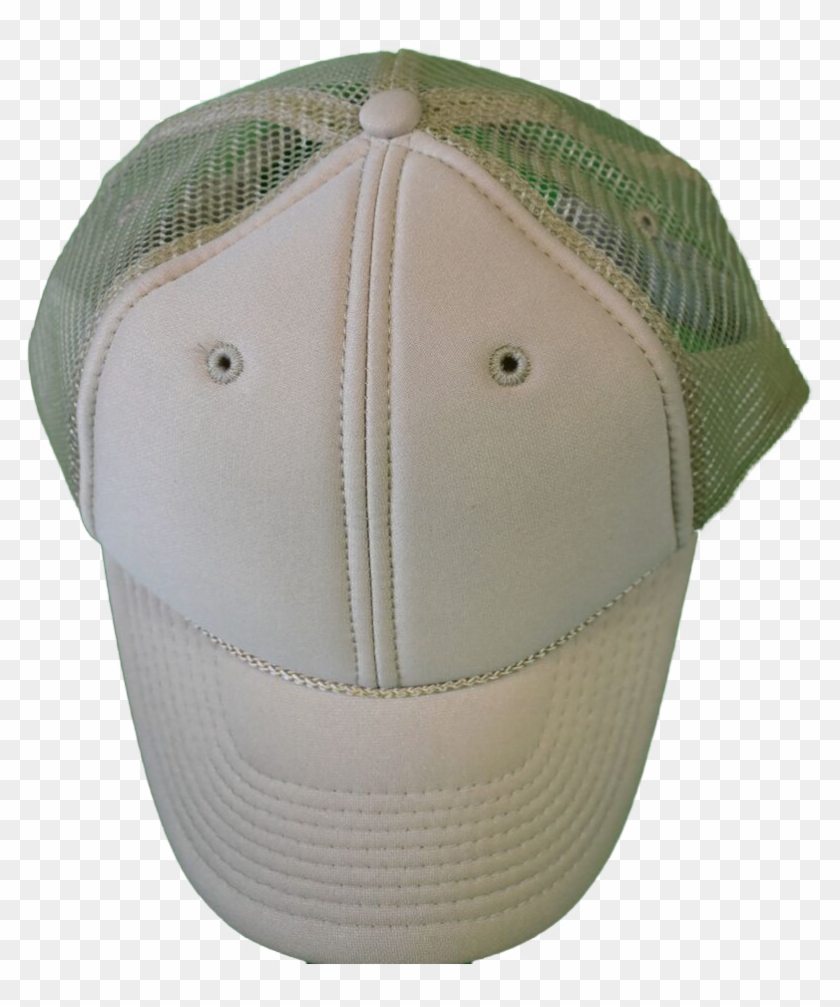 White Baseball Hat - Cap Top View Png Clipart