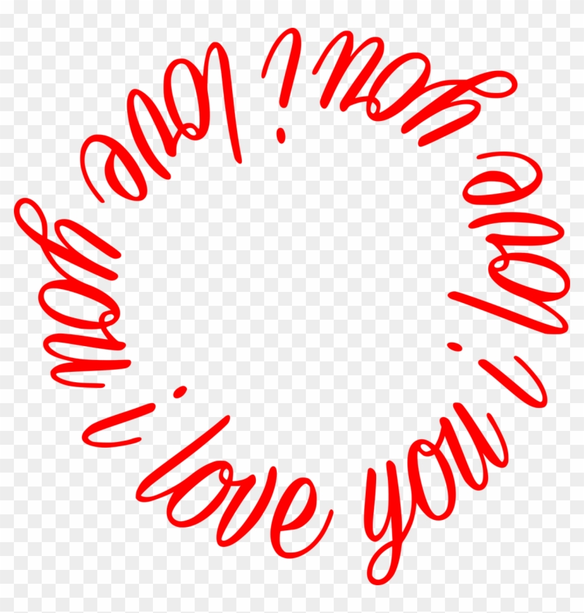 I Love - Love You In A Circle Clipart
