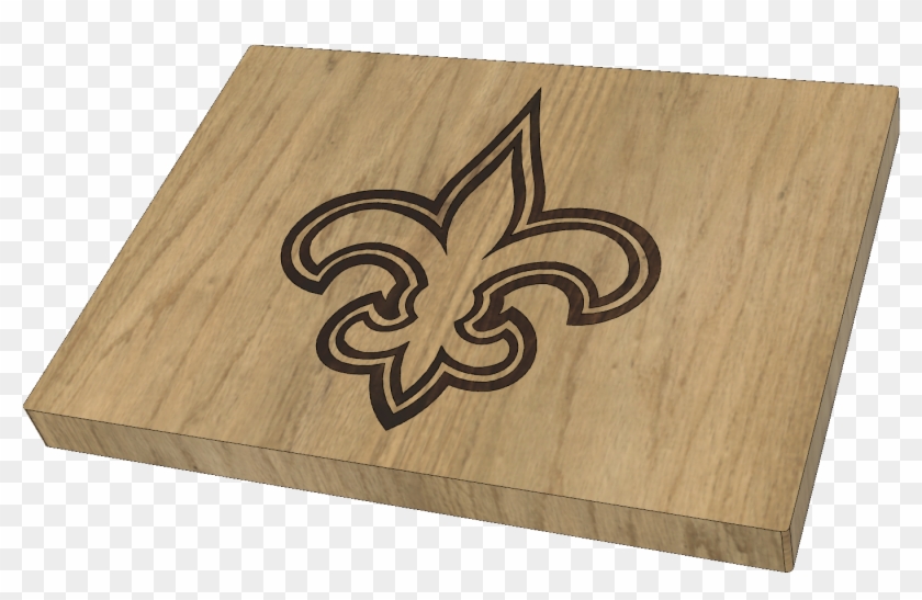Custom Saints Cutting Board - Plywood Clipart