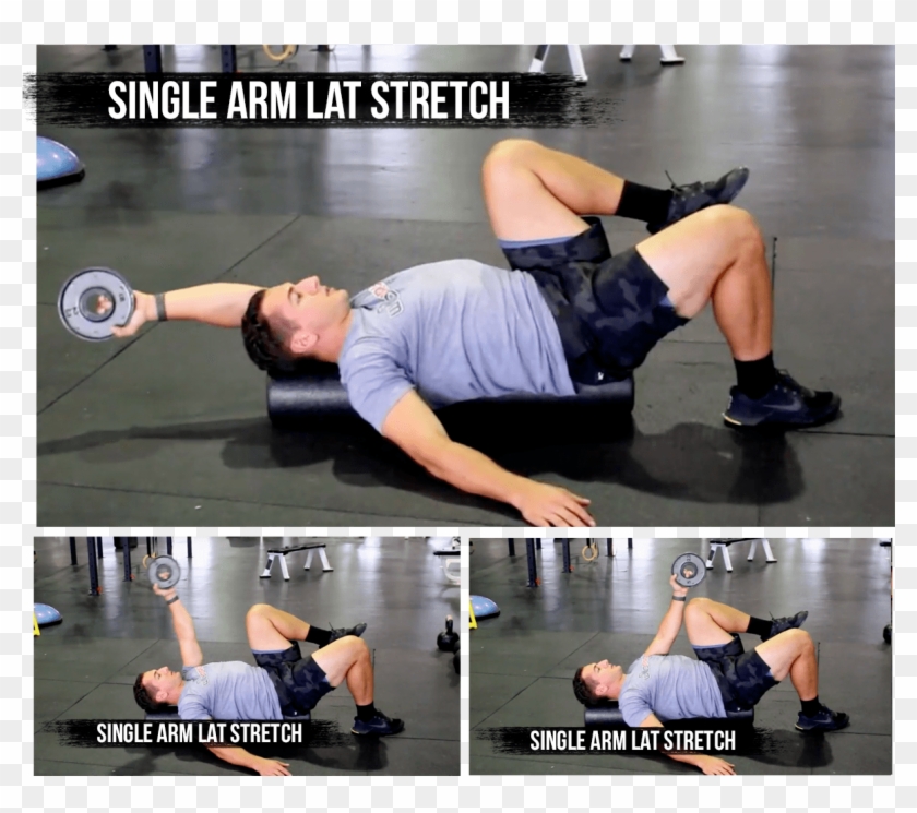 Single Arm Lat Stretch - Press Up Clipart