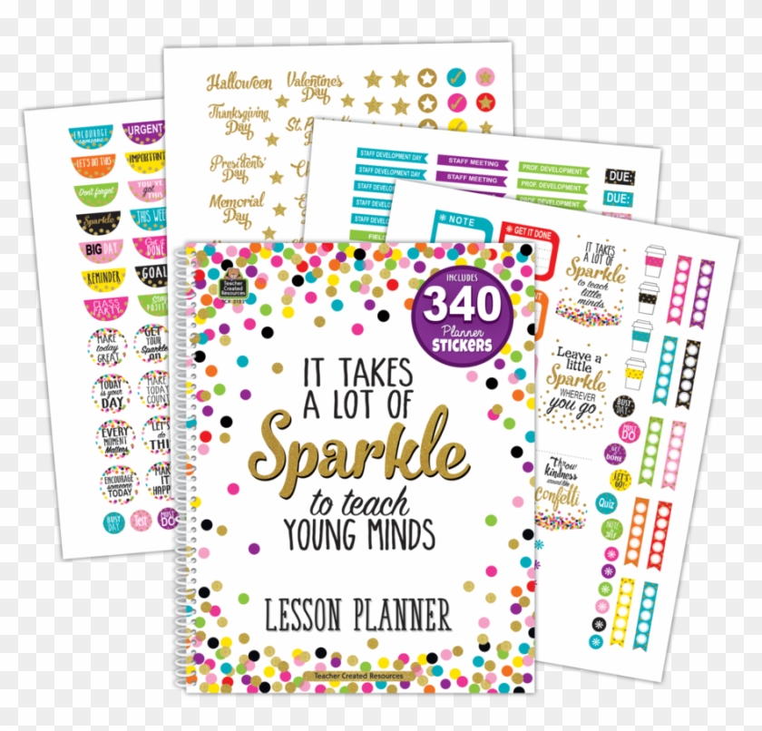 Tcr2152 Confetti Lesson Planner Image - Lesson Plan Clipart #2537524