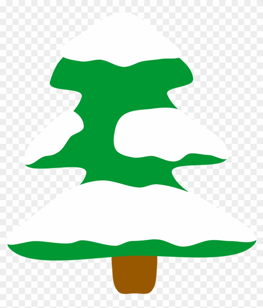 Snowy Christmas Tree Png Image - Arbol Navidad Con Nieve Png Clipart