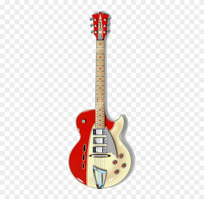 Backlund Rockerbox 2018 Red/cream - Electric Guitar Clipart #2538175