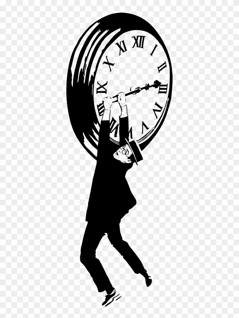 Vinilo Decorativo Harold Lloyd Reloj - Safety Last Buster Keaton Clipart #2538177
