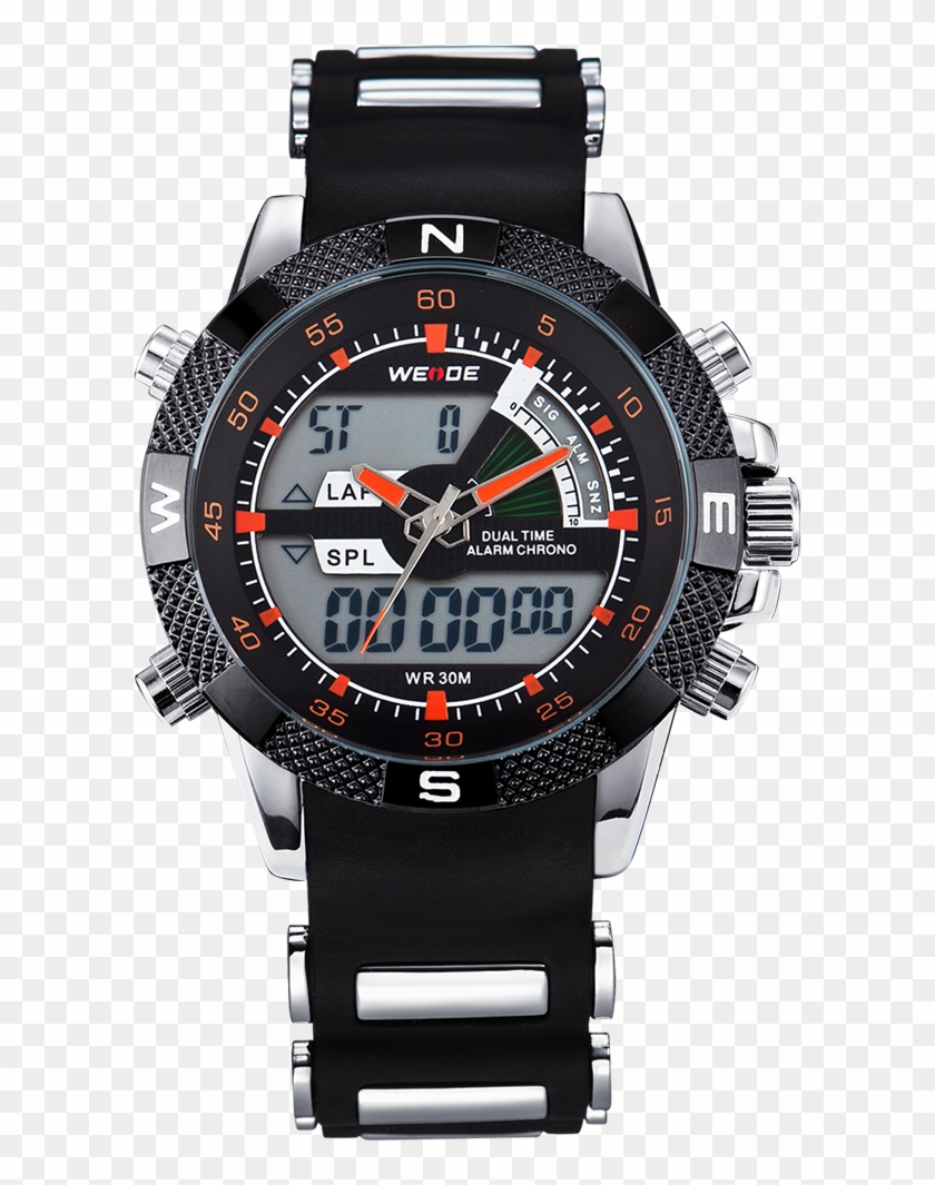 Weide Men Sports Watches Analog Digital Dual Time Lcd - Caliber 16 Tag Heuer Clipart