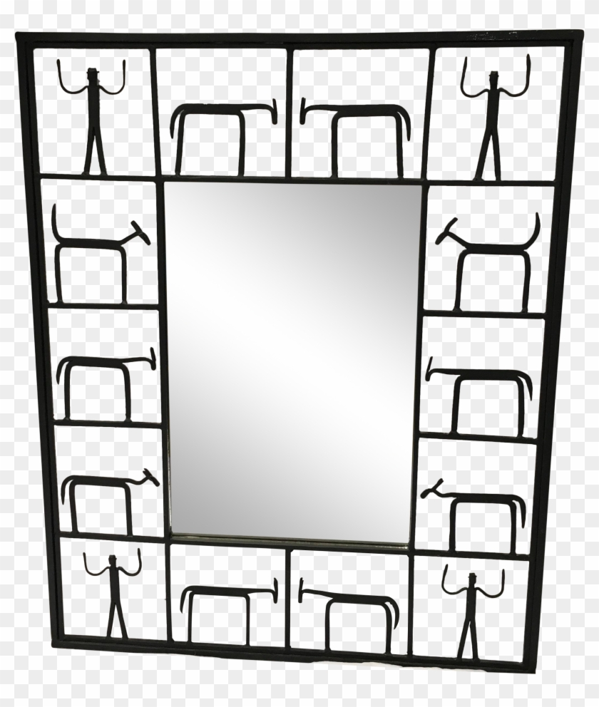 Squares Clipart Square Mirror - Wrought Iron Mirror Frames - Png Download #2538285