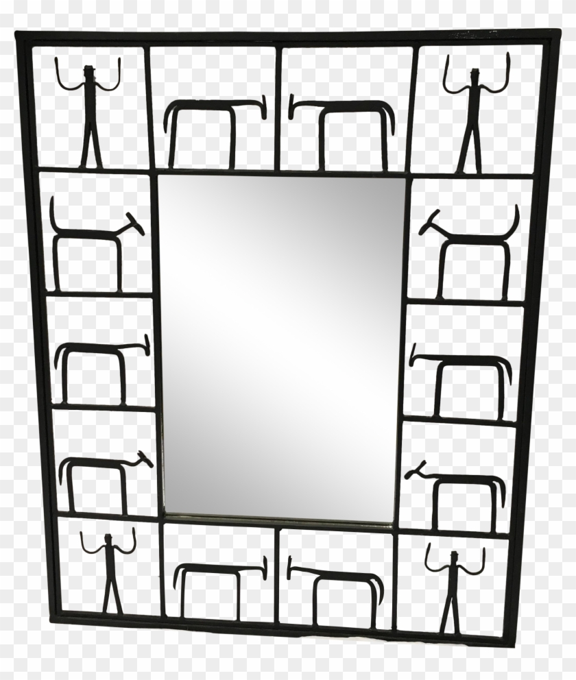 Squares Clipart Square Mirror - Wrought Iron Mirror Frames - Png Download