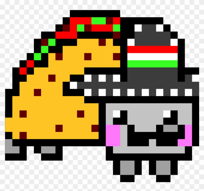 Taco Pixel Art Nyan Cat Clipart