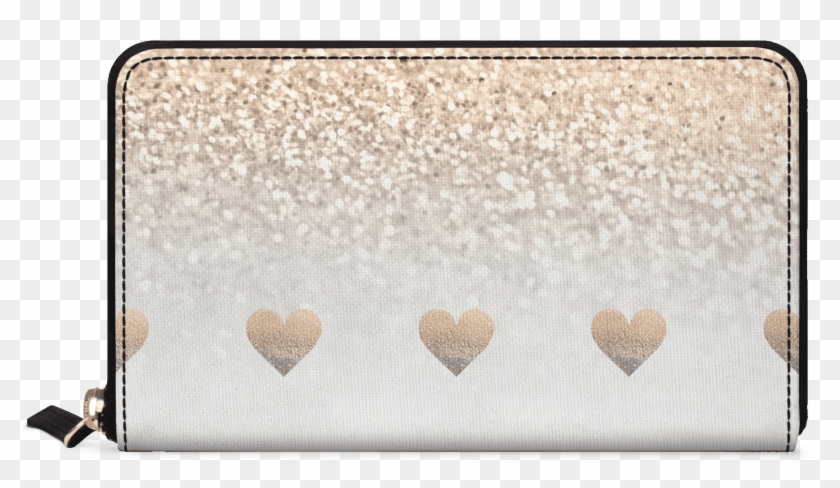 Dailyobjects Gatsby Gold Ombre White Hearts Women's - Heart Clipart #2538479