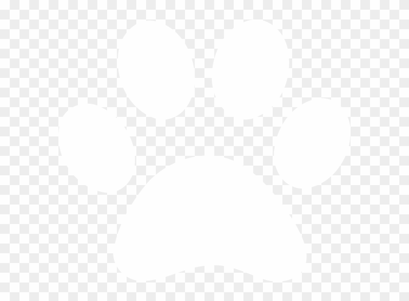 White Paw Print Clip Art At Clker - White Paw Icon Png Transparent Png