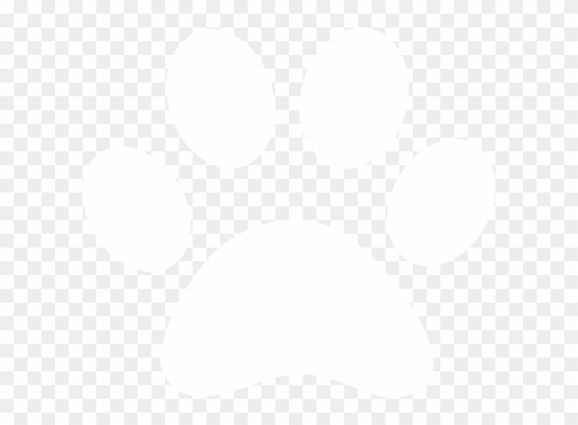 White Paw Print Clip Art At Clker - White Paw Icon Png Transparent Png #2538733