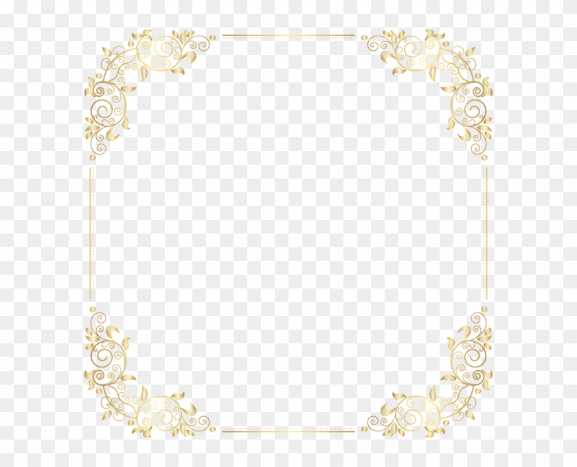 Deco Border Frame Png Clip Art - Art Deco Frame Png Transparent Png #2538790