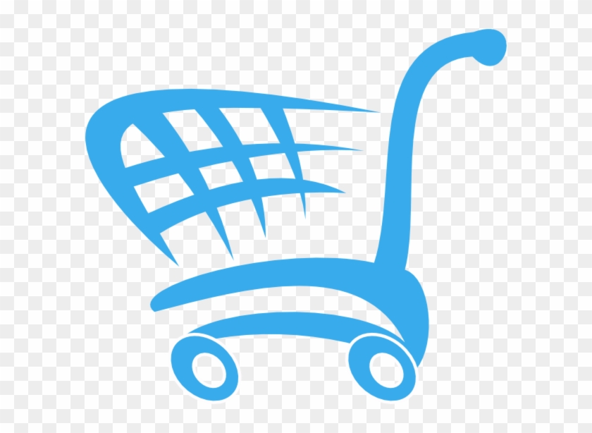 Original Png Clip Art File Shopping Cart Svg Images - Blue Shopping Cart Png Transparent Png #2538844