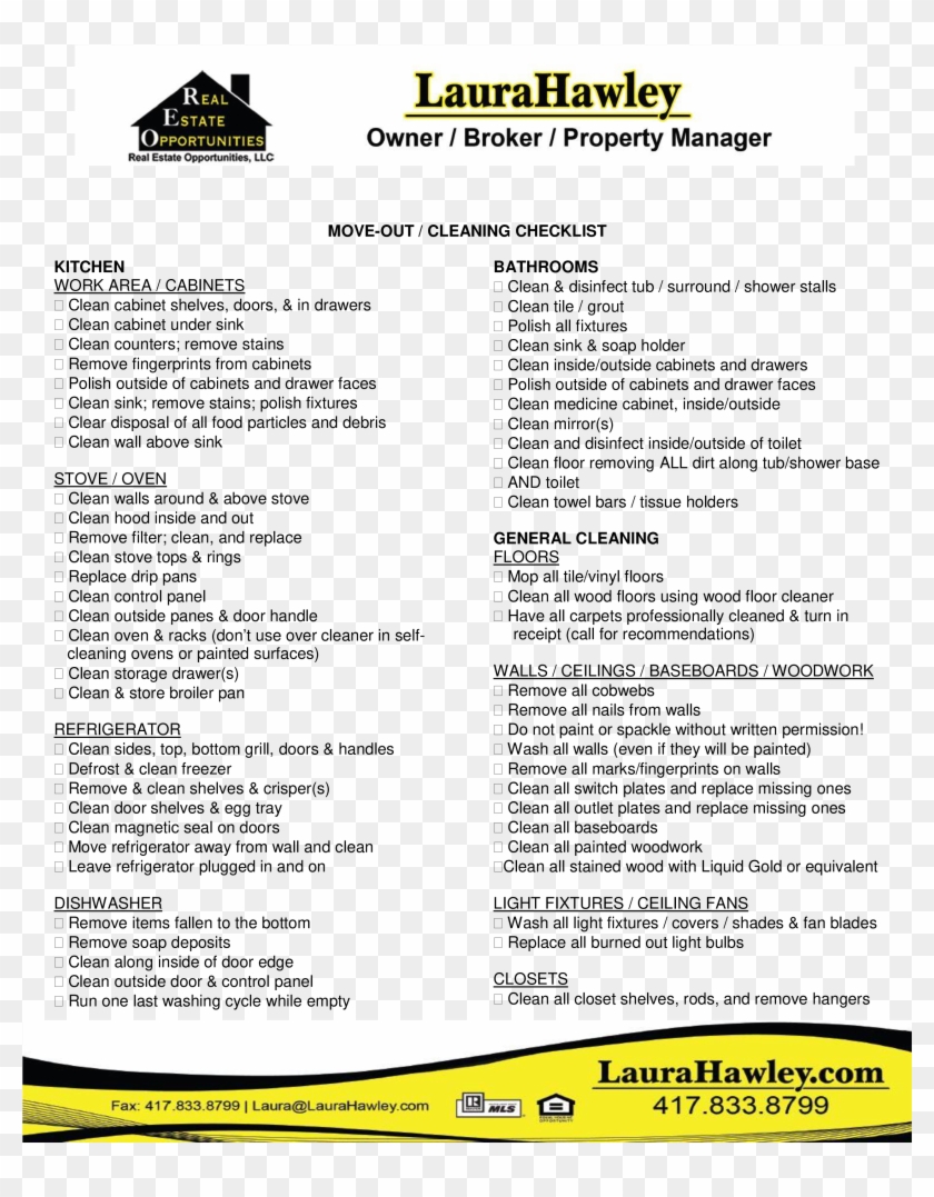 Work Cleaning Checklist Main Image Clipart