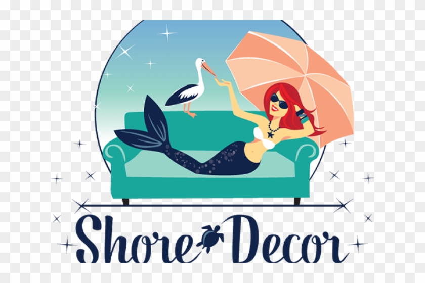 Mermaid Clipart Shore - Illustration - Png Download #2539864