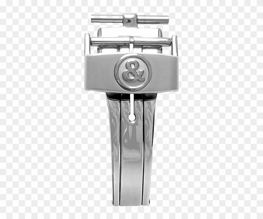 Br V2 Satin Finished Steel Semi Folding Buckle - Titanium Ring Clipart #2539911