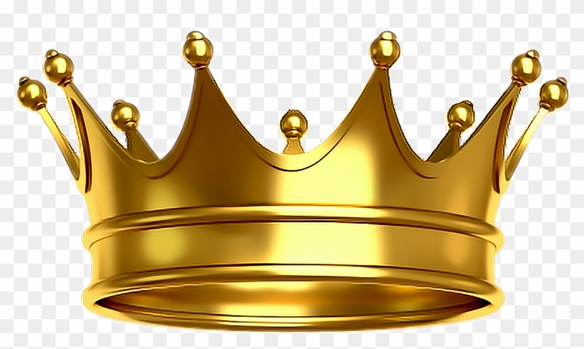 #corona #rey #oro #dorado #king - Gold Crown Transparent Background Clipart