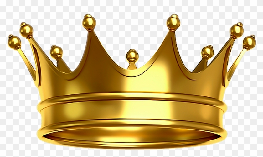 #corona #rey #oro #dorado #king - Gold Crown Transparent Background Clipart #2540334