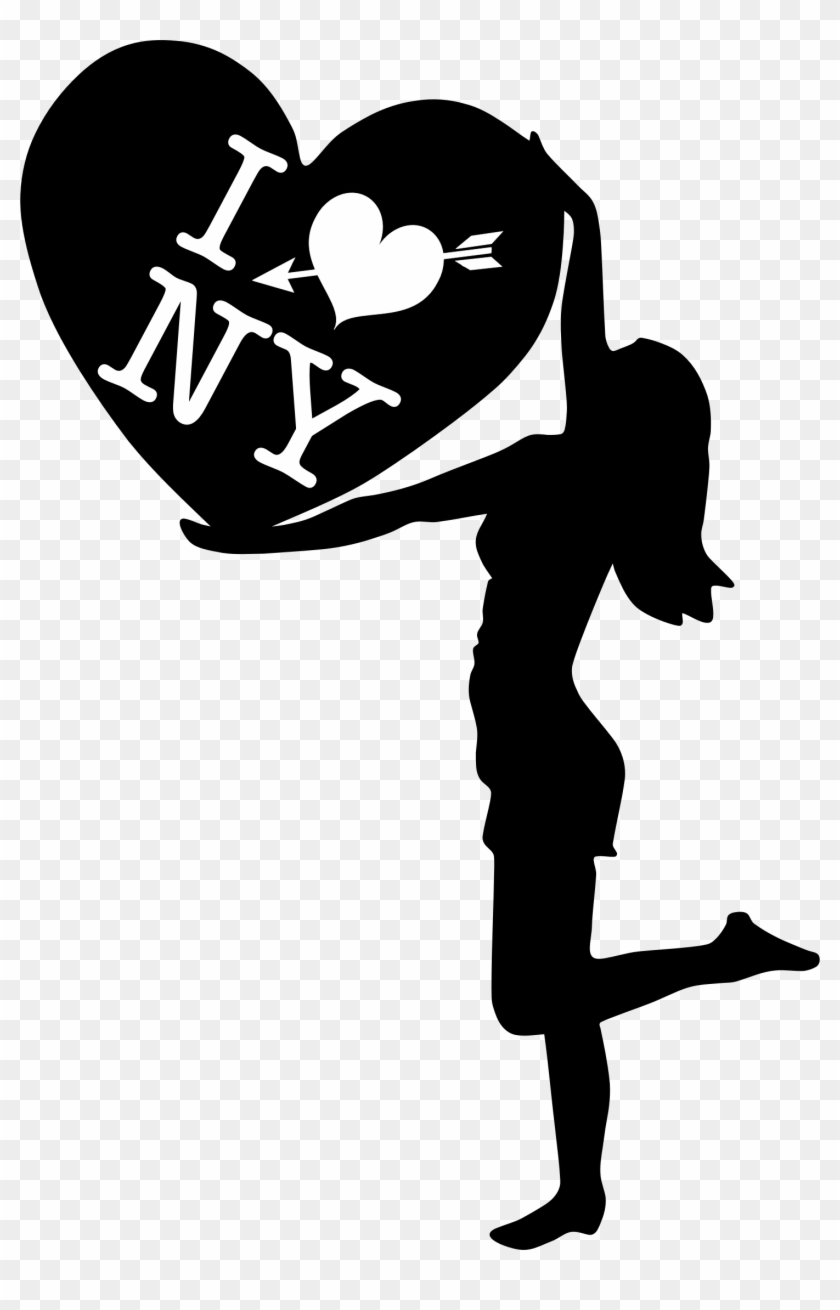 This Free Icons Png Design Of Woman With Big Heart - Romantic Letters For Valentine Clipart