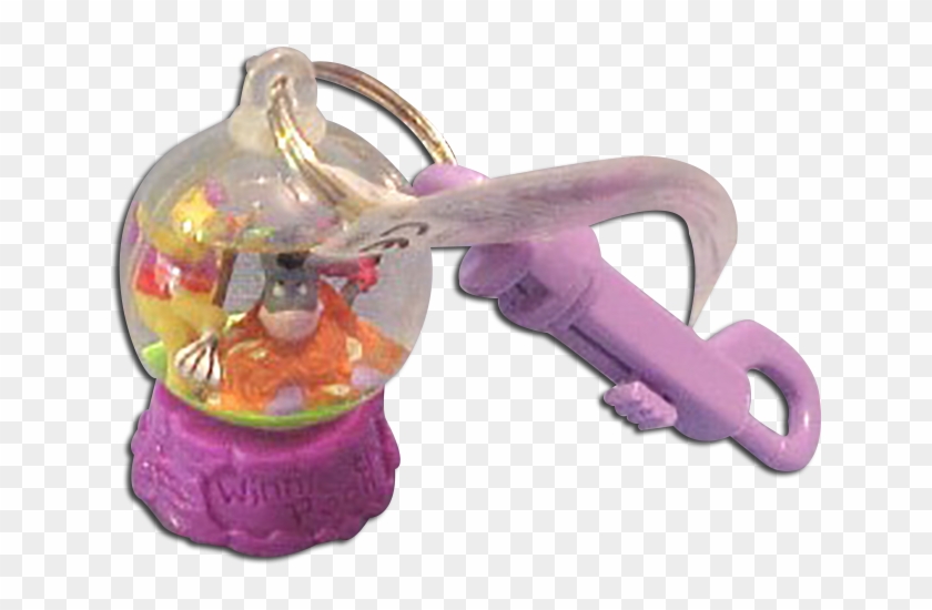 Pooh Snow Globe Snowglobe Key Ring Clip On Disney Key - Baby Mobile - Png Download #2540487