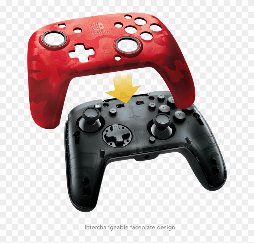 500 134 Cm04 Red Exploded Arrow - Faceoff Deluxe+ Audio Wired Controller Clipart