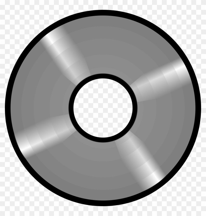 This Free Icons Png Design Of Optical Disc Schema - Cd Black And White Clipart