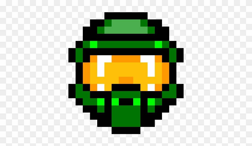 Halo Mask - Master Chief Helmet Pixel Art Clipart