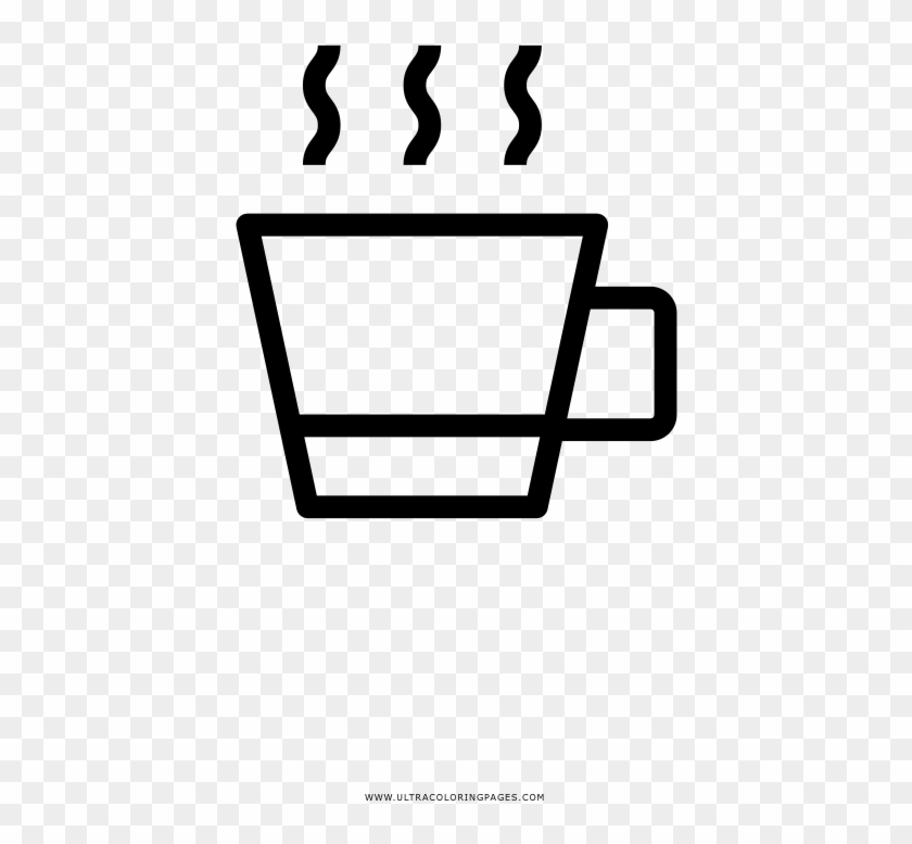 Coffee Cup Coloring Page Clipart