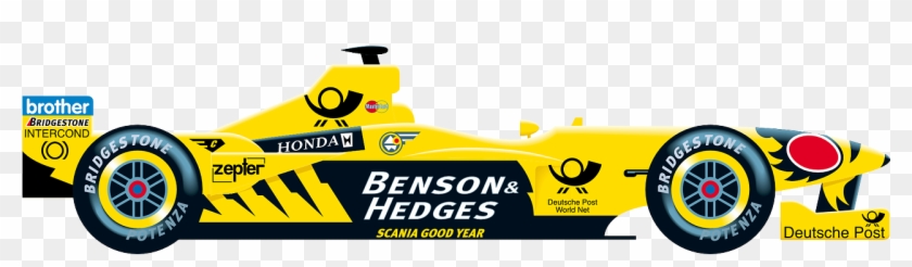 Jordan F1 Formula 1 Motor Racing Png Image - Formula One Car Clipart