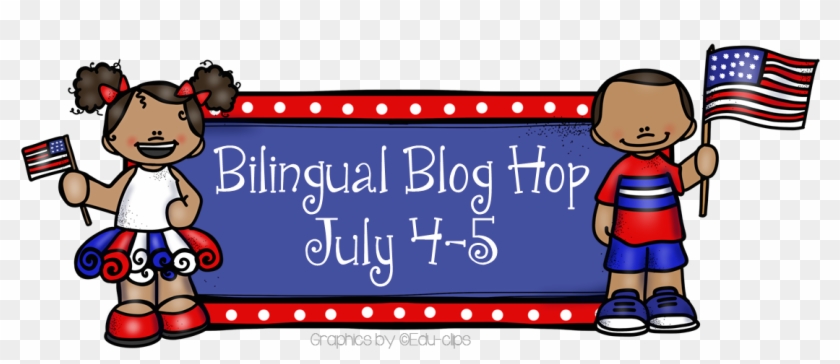 4th Of July Bilingual Blog Hop Clipart