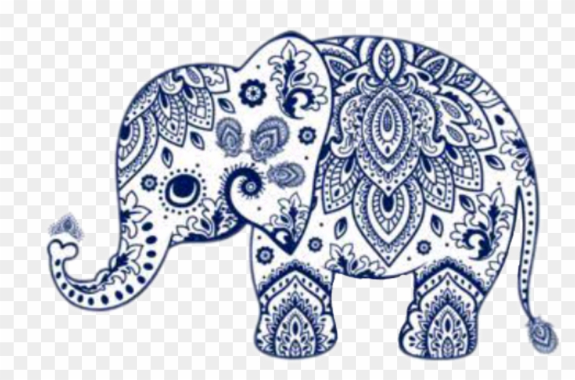 Elephant Mandala Png - Paisley Print Elephant Clipart #2543225