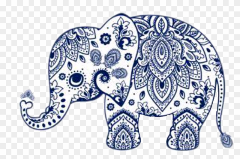 Elephant Mandala Png - Paisley Print Elephant Clipart