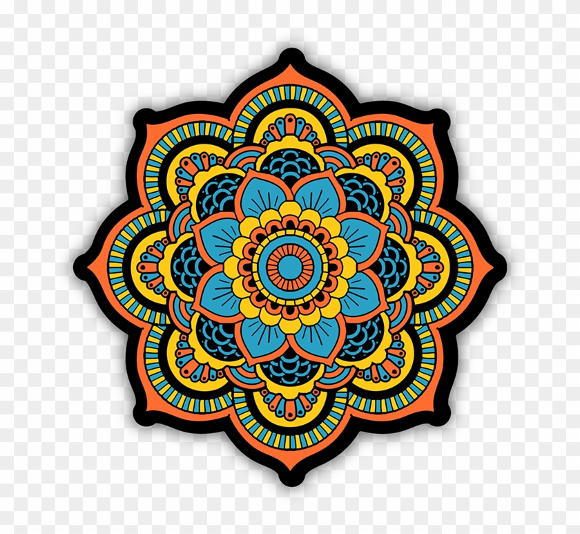 Sacred Geometry Mandala V4 Bumper Stickers - Sacred Geometry Mandala Clipart #2543257