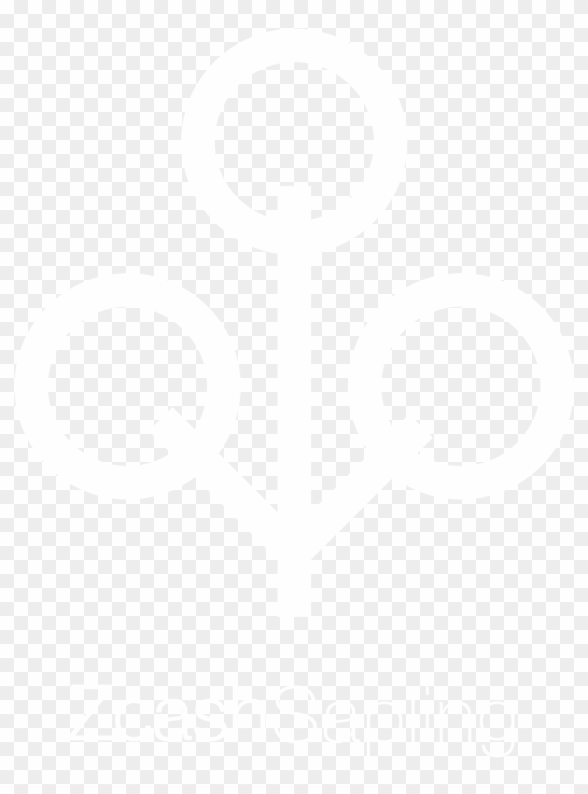 White Zcash Sapling Vertical Logo - Crest Clipart