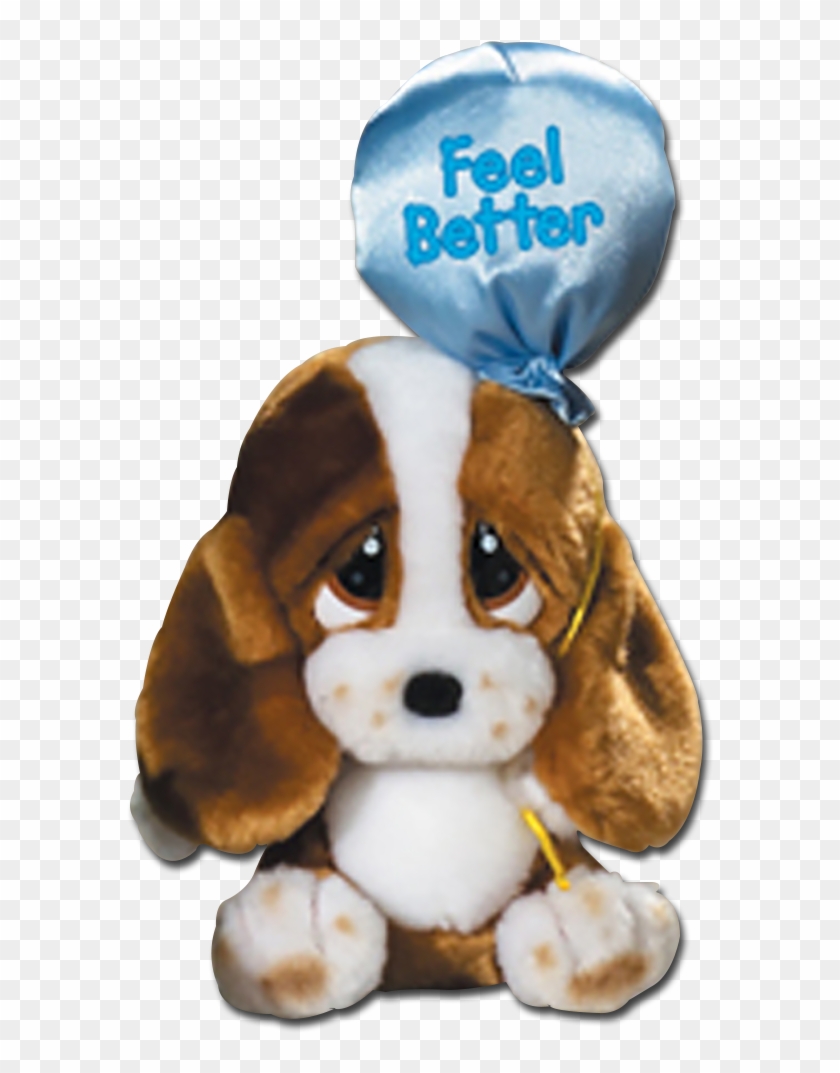Feel Better Plush Sad Sam Basset Hound Stuffed Animal - Hope Your Tummy Feels Better Clipart