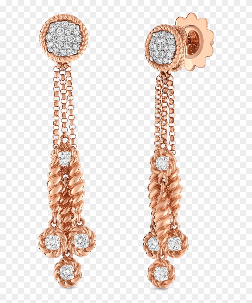 Roberto Coin 18k Rose Gold 18k White Gold - Earrings Clipart #2543722