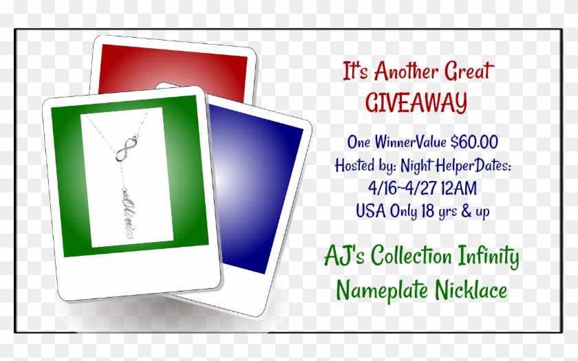 Aj's Collection Infinity Name Plate Necklace Giveaway - Gallery Icon Clipart