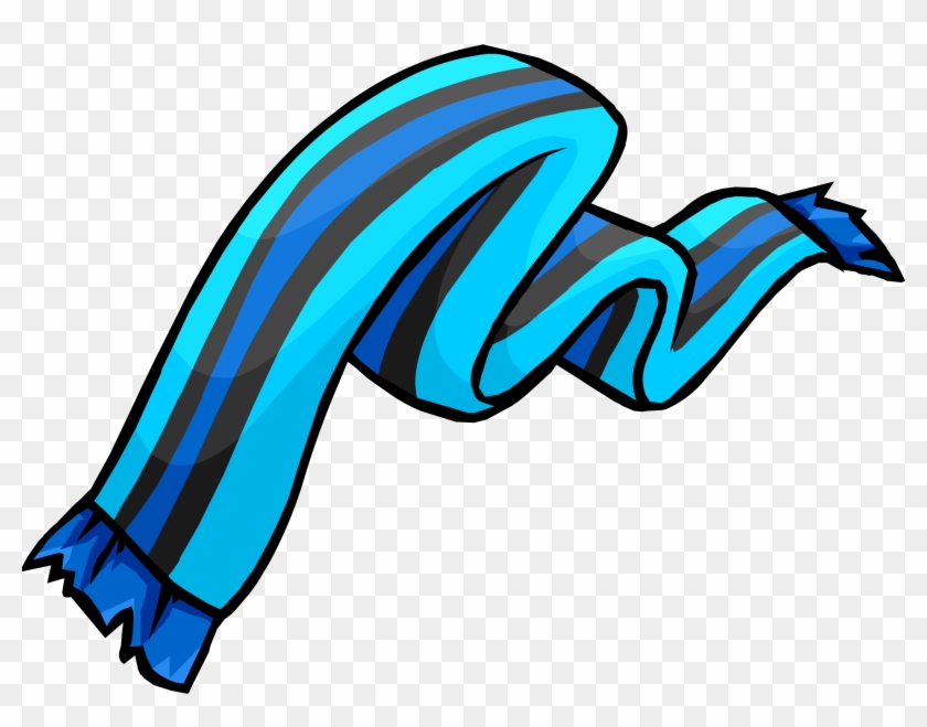 Blue Stripe Png - Club Penguin Blue Scarf Clipart #2544475