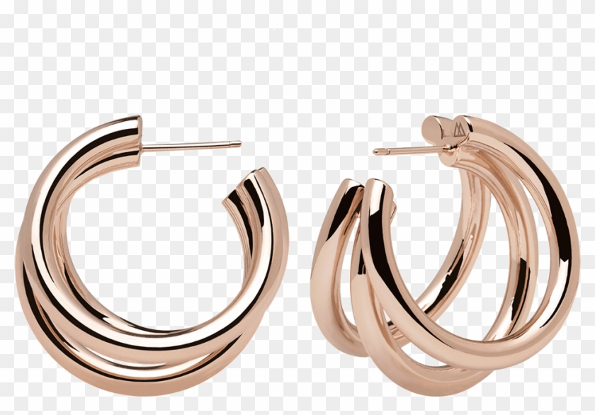 True Rose Gold Earrings - Earrings Clipart #2544866