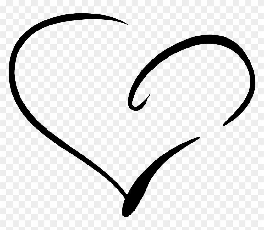 Hand Drawn Heart Clipart #2544871
