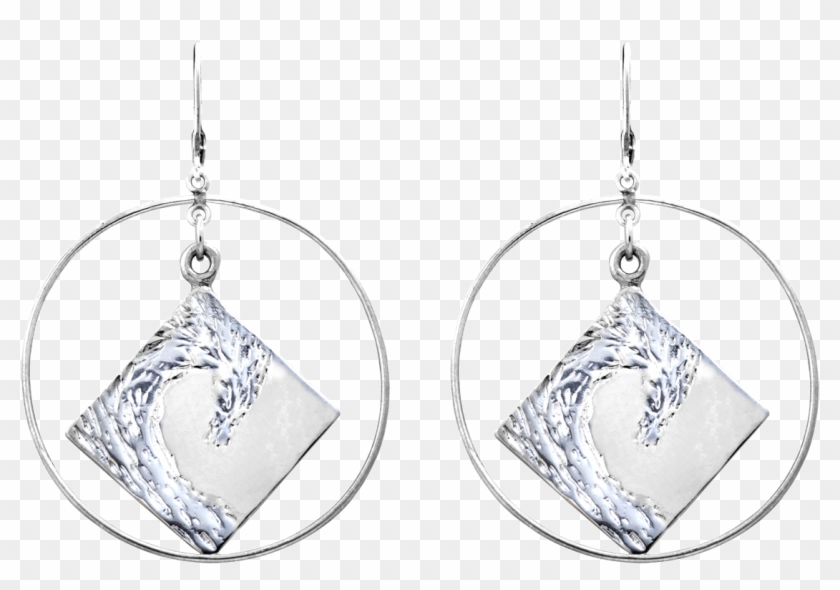 Diamond In Circles Earrings - Earrings Clipart