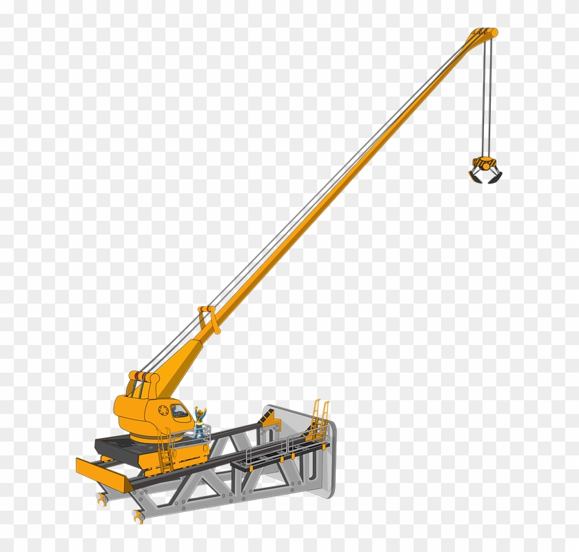 Crane Png High-quality Image - Crane Construction Machine Clipart