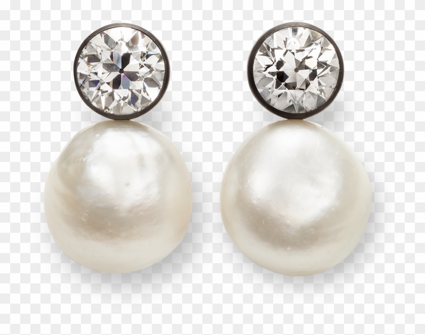 Handcrafted Hemmerle Earrings With Natural Pearls And - Earrings Clipart