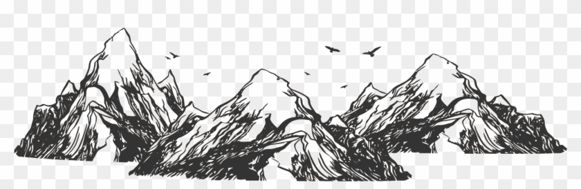 Tree Drawing Mountain - Chinese Mountains Png Clipart #2545411