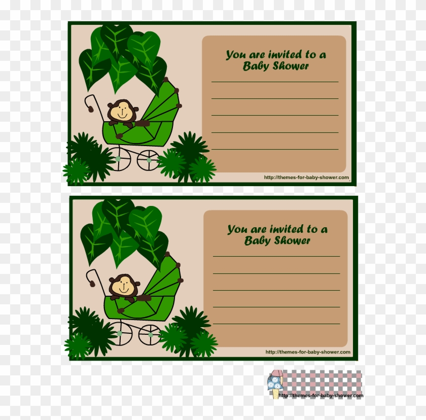 Free Printable Monkey Baby Shower Invitations - Blank Free Monkey Baby Shower Invitations Clipart #2546106