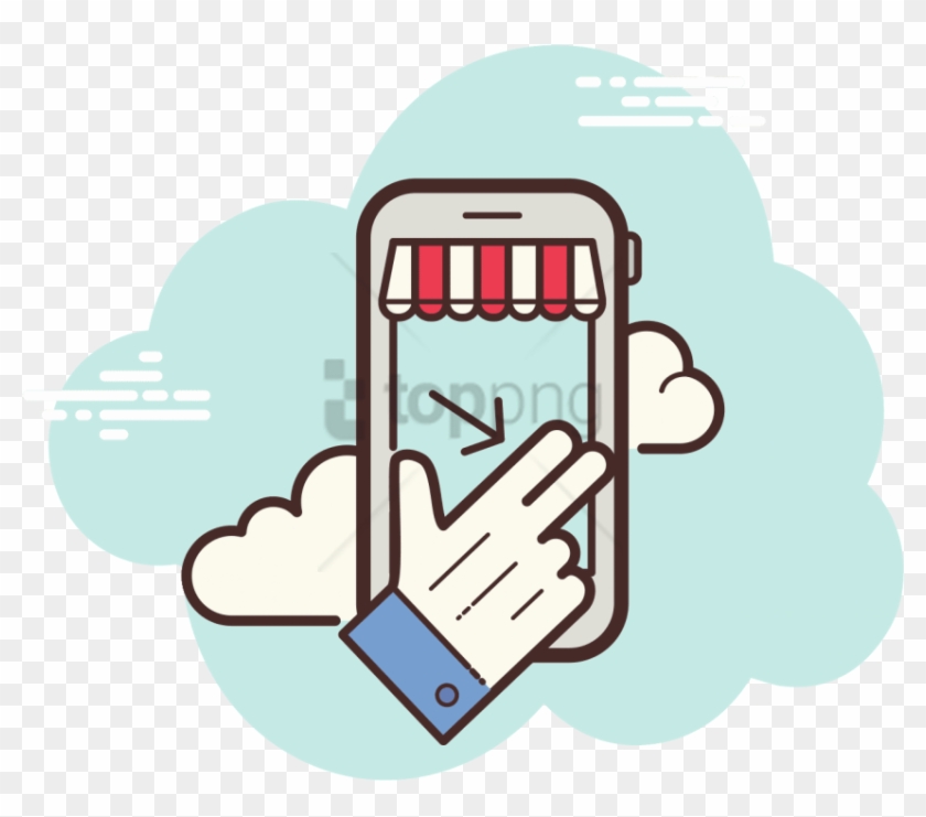 Free Png Mobile Shop Swipe Icon - Online Shop Icons8 Clipart