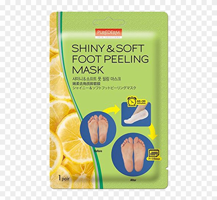 Lemon Shiny & Soft Foot Peeling Mask - Purederm Foot Peeling Mask Clipart #2546722